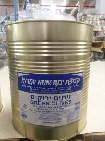 זית מנזלינו ירוק 9 ליטר, 12/15