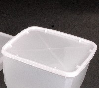 מכסה למיכל 3 ליטר מרובע 1/300 בקרטון