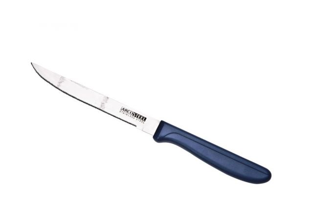 סכין משוננת 13 ס"מ ידית כחולה
