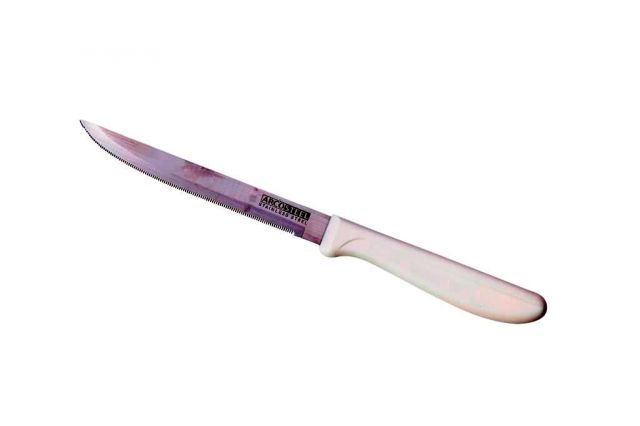 סכין משוננת 13 ס"מ ידית לבנה
