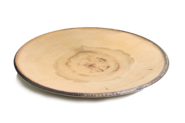 מלמין פלטת עגולה דמוי עץ  36 ס"מ