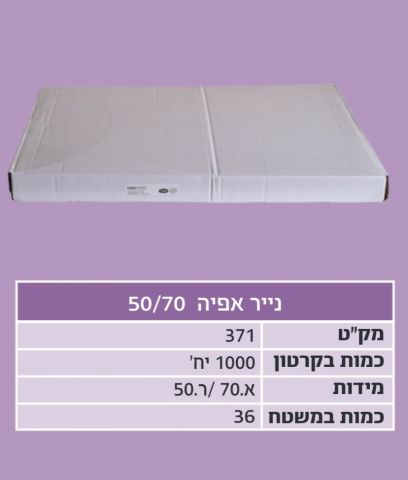 נייר אפיה 50/70 ארוז 1000 יחידות